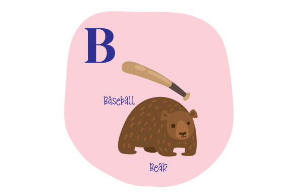 Alphabet Infographic B for School Crafts