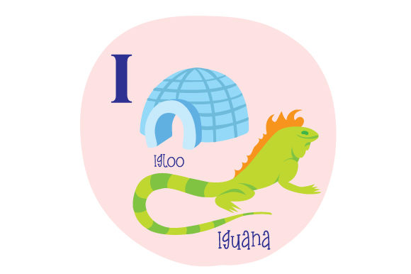 Alphabet Infographic I for School Crafts