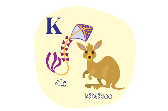 Alphabet Infographic K for School Crafts