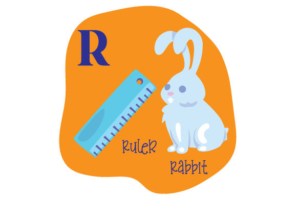 Alphabet Infographic R for School Crafts