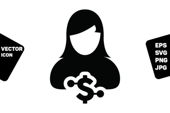 Digital Money Icon Vector Dollar User for Branding and Graphics