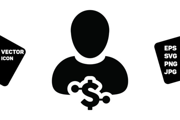Funding Icon Vector Digital Dollar User Graphics