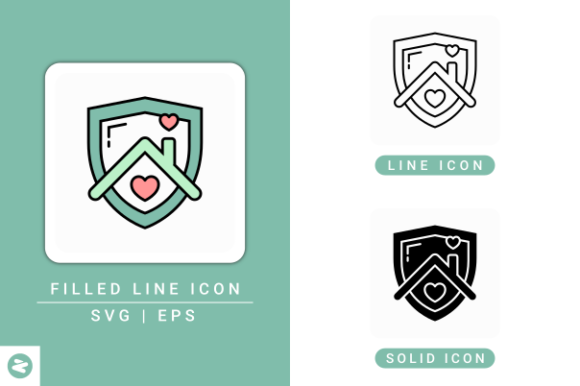 Home Safe Icons Set for Modern Design Projects