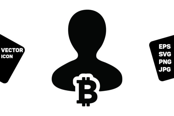 Investment Icon Vector Bitcoin Symbol for Web and Editorial Design