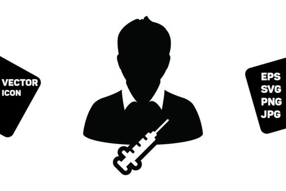 Prescription Icon Vector Vaccine User Graphics