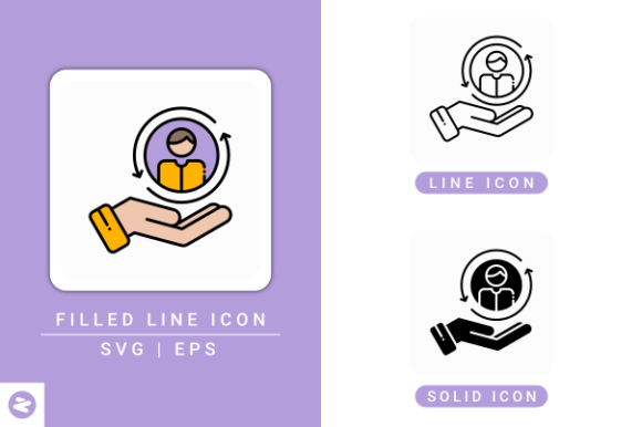 Retention Icons Set for Modern Branding and Marketing Graphics