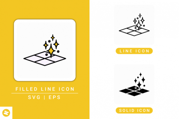 Surface Floor Icons Set for Modern Graphics and Branding