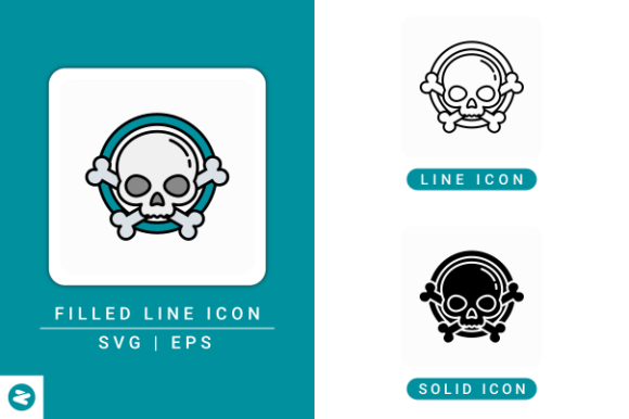 Venomous Icons Set for Digital Graphics