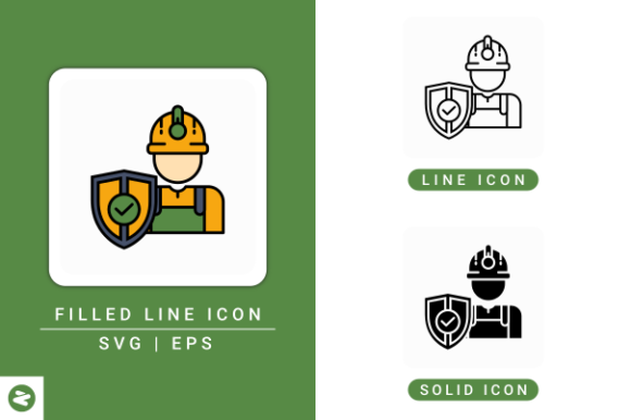Work Care Icons Set for Graphic Design Projects